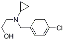 2-[(4-Chloro-benzyl)-cyclopropyl-aMino]-ethanol 结构式