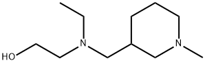 2-[Ethyl-(1-Methyl-piperidin-3-ylMethyl)-aMino]-ethanol 结构式