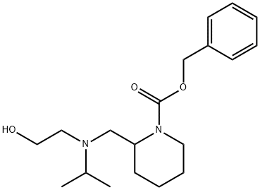 2-{[(2-Hydroxy-ethyl)-isopropyl-aMino]-Methyl}-piperidine-1-carboxylic acid benzyl ester 结构式
