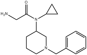 2-AMino-N-(1-benzyl-piperidin-3-yl)-N-cyclopropyl-acetaMide 结构式