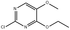 2-氯-4-乙氧基-5-甲氧基嘧啶 结构式