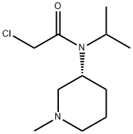 2-Chloro-N-isopropyl-N-((R)-1-Methyl-piperidin-3-yl)-acetaMide 结构式