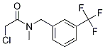 2-氯-N-甲基-N-{[3-(三氟甲基)苯基]甲基}乙酰胺 结构式