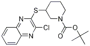 3-(3-Chloro-quinoxalin-2-ylsulfanyl
)-piperidine-1-carboxylic acid tert
-butyl ester 结构式