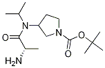 3-[((S)-2-AMino-propionyl)-isopropyl-aMino]-pyrrolidine-1-carboxylic acid tert-butyl ester 结构式