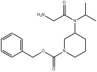 3-[(2-AMino-acetyl)-isopropyl-aMino]-piperidine-1-carboxylic acid benzyl ester 结构式