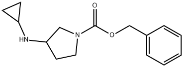 3-CyclopropylaMino-pyrrolidine-1-carboxylic acid benzyl ester 结构式