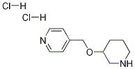 4-(哌啶-3-基氧基甲基)-吡啶二盐酸盐 结构式