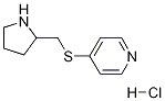 4-(Pyrrolidin-2-ylMethylsulfanyl)-pyridine hydrochloride 结构式