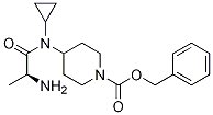 4-[((S)-2-AMino-propionyl)-cyclopropyl-aMino]-piperidine-1-carboxylic acid benzyl ester 结构式