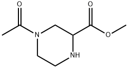 4-乙酰基-哌嗪2-甲酸二盐酸盐甲酯 结构式