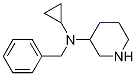 Benzyl-cyclopropyl-piperidin-3-yl-aMine 结构式