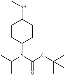 (4-(甲氨基)环己基)氨基甲酸叔丁酯 结构式