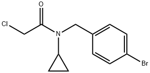 N-(4-BroMo-benzyl)-2-chloro-N-cyclopropyl-acetaMide 结构式