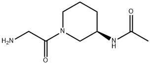 N-[(R)-1-(2-AMino-acetyl)-piperidin-3-yl]-acetaMide 结构式