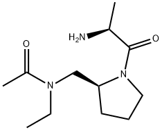 N-[(S)-1-((S)-2-AMino-propionyl)-pyrrolidin-2-ylMethyl]-N-ethyl-acetaMide 结构式