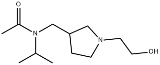 N-[1-(2-Hydroxy-ethyl)-pyrrolidin-3-ylMethyl]-N-isopropyl-acetaMide 结构式