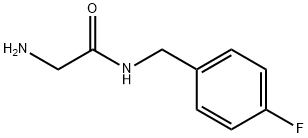 2-氨基-N-(4-氟苄基)乙酰胺 结构式