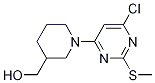 [1-(6-氯-2-甲硫基嘧啶-4-基)-哌啶-3-基]-甲醇 结构式