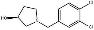 (S)-1-(3,4-二氯-苄基)-吡咯烷-3-醇 结构式