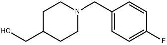 1-(4-氟-苄基)-哌啶-4-基]-甲醇 结构式