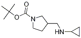 3-Cyclopropylaminomethyl-pyrrolidine-1-carboxylic acid tert-butyl ester 结构式