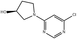(S)-1-(6-氯-嘧啶-4-基)-吡咯烷-3-醇 结构式