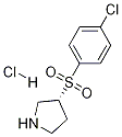 (R)-3-(4-氯-苯磺酰基)-吡咯烷盐酸盐 结构式