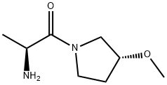(S)-2-AMino-1-((R)-3-Methoxy-pyrrolidin-1-yl)-propan-1-one 结构式