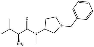 (S)-2-AMino-N-(1-benzyl-pyrrolidin-3-yl)-3,N-diMethyl-butyraMide 结构式