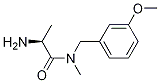 (S)-2-氨基-N-(3-甲氧基苄基)-N-甲基丙酰胺 结构式