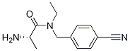 (S)-2-AMino-N-(4-cyano-benzyl)-N-ethyl-propionaMide 结构式