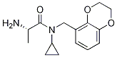 (S)-2-AMino-N-cyclopropyl-N-(2,3-dihydro-benzo[1,4]dioxin-5-ylMethyl)-propionaMide 结构式