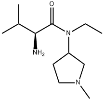 (S)-2-AMino-N-ethyl-3-Methyl-N-(1-Methyl-pyrrolidin-3-yl)-butyraMide 结构式