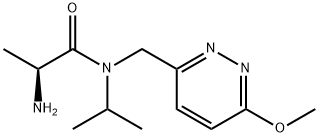 (S)-2-AMino-N-isopropyl-N-(6-Methoxy-pyridazin-3-ylMethyl)-propionaMide 结构式