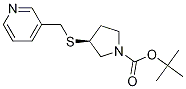 (S)-3-(Pyridin-3-ylMethylsulfanyl)-
pyrrolidine-1-carboxylic acid tert-
butyl ester 结构式