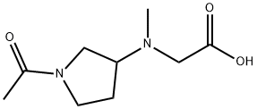 [(1-Acetyl-pyrrolidin-3-yl)-Methyl-aMino]-acetic acid 结构式
