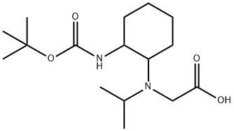[(2-tert-ButoxycarbonylaMino-cyclohexyl)-isopropyl-aMino]-acetic acid 结构式