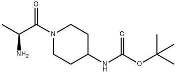 [1-((S)-2-AMino-propionyl)-piperidin-4-yl]-carbaMic acid tert-butyl ester 结构式