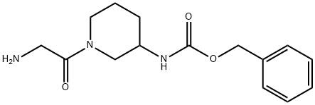 [1-(2-AMino-acetyl)-piperidin-3-yl]-carbaMic acid benzyl ester 结构式