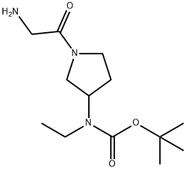 [1-(2-AMino-acetyl)-pyrrolidin-3-yl]-ethyl-carbaMic acid tert-butyl ester 结构式