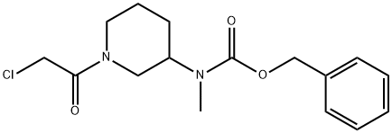 [1-(2-Chloro-acetyl)-piperidin-3-ylMethyl]-carbaMic acid benzyl ester 结构式