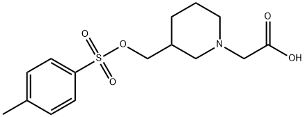 [3-(Toluene-4-sulfonyloxyMethyl)-piperidin-1-yl]-acetic acid 结构式