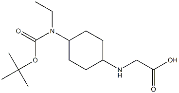[4-(tert-Butoxycarbonyl-ethyl-aMino)-cyclohexylaMino]-acetic acid 结构式