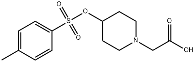 [4-(Toluene-4-sulfonyloxy)-piperidin-1-yl]-acetic acid 结构式