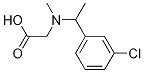 N-(1-(3-氯苯基)乙基)-N-甲基甘氨酸 结构式