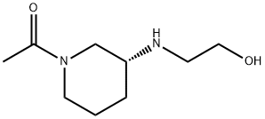 1-[(R)-3-(2-Hydroxy-ethylaMino)-piperidin-1-yl]-ethanone 结构式