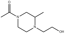 1-(4-(2-羟乙基)-3-甲基哌嗪-1-基)乙-1-酮 结构式
