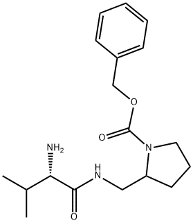 2-[((S)-2-AMino-3-Methyl-butyrylaMino)-Methyl]-pyrrolidine-1-carboxylic acid benzyl ester 结构式