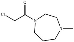 2-氯-1-(4-甲基-1,4-二氮杂环庚-1-基)乙-1-酮 结构式